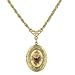 Jewelry : Vintage Collection Gold Tone Rose Motif Locket Necklace