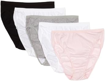 Vanity Fair Women True Comfort Cotton Stretch Five-pack Hi-cut Brief #13341