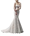 GEORGE BRIDE Elegant Strapless Lace Over Satin Court Train