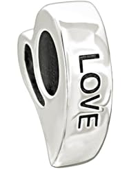 Authentic Chamilia Charm "Love" Pink Swarovski 2025-0951