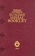 Roman Catholic Sunday Missal Booklet - 1962, Tridentine Rite
