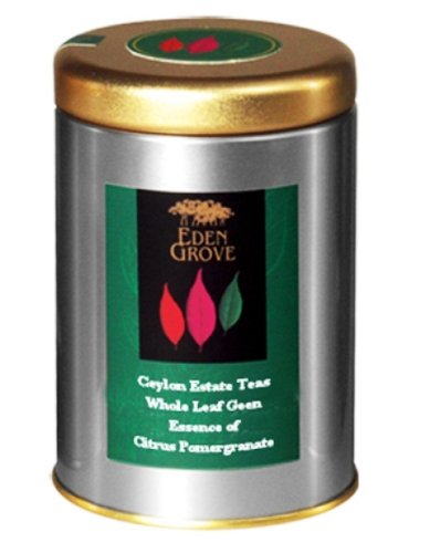 Eden Grove Green Tea Citrus & Pomegranate, 2-Ounce Tins (Pack of 6) by Citrus Green Teas
