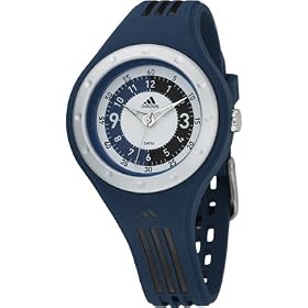 Adidas Kids - ADM2013 - Montre Enfant - Quartz Analogique - Bracelet Plastique Bleu Bandes Noires
