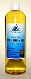 Rice Bran Oil Organic Carrier Cold Pressed Pure 32 oz
