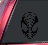 Spiderman Face Spidey Mask Vinyl Decal Sticker - Black