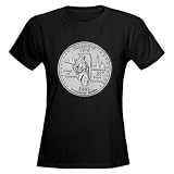Illinois State Quarter Chicago Women's Dark T-Shirt by CafePress