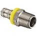 Dixon RPN44 Stainless Steel 303 Push-On Hose Fitting, Adapter, 1/2" NPTF Male x 1/2" Hose ID Push On