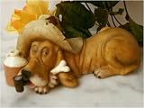 Hillbilly Hound with Moonshine Jug