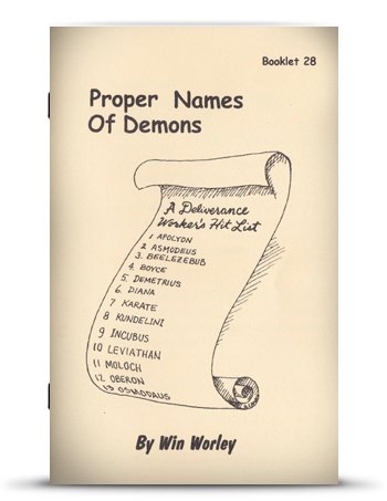 Proper Names of Demons
