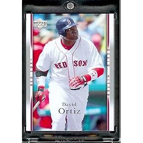 2007 Upper Deck Baseball Card #590 David Ortiz Red Sox - Mint Condition - In Protective Display Case !