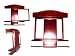 Musical Instruments : Karate Belt Amber Color Wood Display Rack w/ Certificate Holder