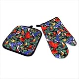 Birdwatcher Wild Birds Oven Mitt Potholder Set