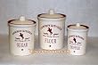 Cowboy Kitchen 3 piece Canister Set