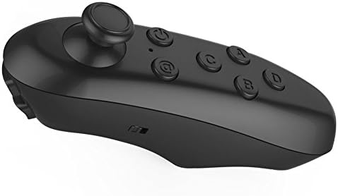 Eeoo VR Remote Control Bluetooth Wireless Mini Portable Remote Controller with Controller Selfie ,Wireless Mouse,Video, Music, Mouse, Ebook for Ios Android System and Pc Smartphones Tablets(Black)