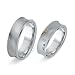 Hochwertige Eheringe aus 750er Weissgold 5 Diamanten WR0198-7s