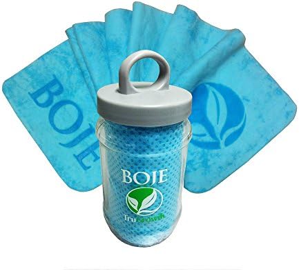 COOLING TOWEL - Keep Cool During The Most Intense Workouts - Exercising, Golf, Yoga, Hiking, Running, Climbing, - Keep Your Kids Cool - Lower Your Body Temperature When Hot Flashes Hit - Innovative PVA Material Cools As Moisture Evaporates - Fashionable and a Convenient Way to Stay Cool!