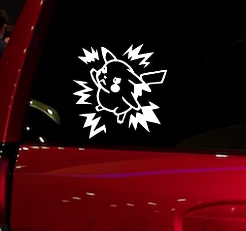 Automotive - Decal - Sticker - Pikachu - Playing - Card - For - Car - Truck - SUV - Window - Computer - Laptop - (Pikachu Playing Card)