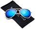 Aviator Full Silver Mirror Metal Frame Sunglasses