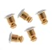 Bullet Clutch Earring Backs, Hypo Allergenic 5.7x5mm, 50 Pieces, Gold Tone