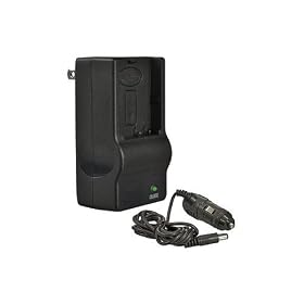 Battery Charger for LEICA BP-DC6, Leica C-LUX2, Leica C-LUX3, Panasonic Lumix DMC-FX30, DMC-FX33, DMC-FX55, & Panasonic SDR-S10 + Nwv Direct 5 Piece Cleaning Kit.