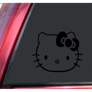 Hello Kitty #2 Vinyl Decal Sticker - Black