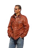 Herren Lederjacke Motorradjacke