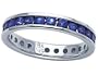 1.65 cttw Karina B(tm) Genuine Sapphire Eternity Band - Platinum, 18kt White or Yellow Gold