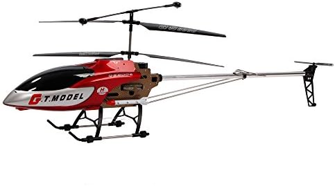 Red GT QS8006 Extra Large 3.5 Ch Radio Control RC Coaxial Helicopter Builtin GYRO Mode 2 Speed