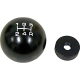 10x1.25mm Thread 5 speed Round Ball Type-R Shift Knob in Black Billet Aluminum for... by VMS Racing