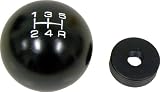 10x1.25mm Thread 5 speed Round Ball Type-R Shift Knob in Black Billet Aluminum for Infiniti G20 JDM