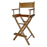 Review Yu Shan  / Tan Bar Height Director's Chair-Natural
