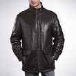 BGSD Men's Thinsulate Filled New Zealand Lambskin Leather Coat