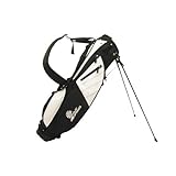 PALM SPRINGS Sunday Golf Bag w/stand White/Black