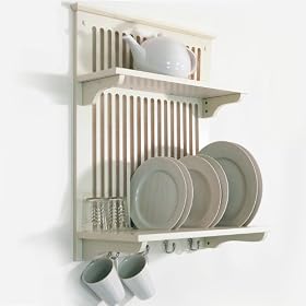 NOVEL - Kitchen Plate, Bowl, Cup Display / Wall Rack - Buttermilk