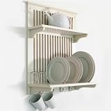 NOVEL - Kitchen Plate, Bowl, Cup Display / Wall Rack - Buttermilk