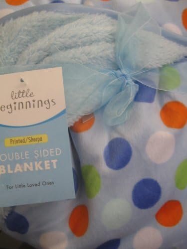 Little Beginnings Baby Polka Dot Soft Blanket