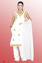 Weißes Salwar Kameez / Punjabi Größe XL