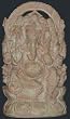 Five Headed Lord Ganesh Sculpture Ganesha Hand Carved Stone Statue 9"