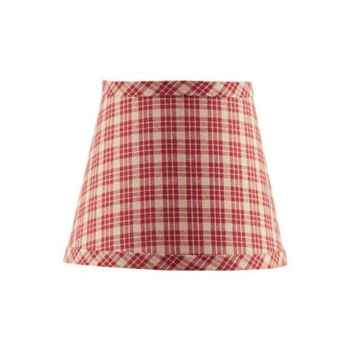 Plaid Lamp Shades on Burgundy Tan Plaid Lamp Shade 6x12x8  Spider    Amazon Com