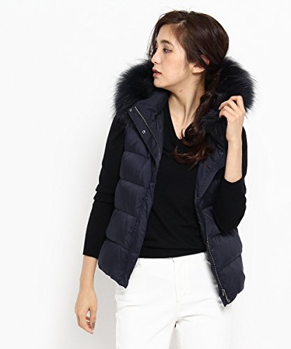 (インディヴィ) INDIVI [L]マイクロタフタノースリダウンコート 12799714