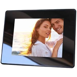 The New NIX X08A 8 Inch Hi Resolution Digital Photo Frame - Photo, Video, Music with Remote Control - Slim Design