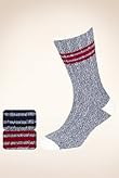 2 Pairs of North Coast Cotton Rich Ribbed Socks [T10-8611-S]