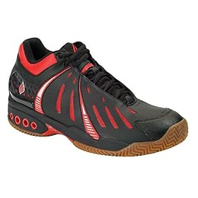 Ektelon OC-1 Mid Racquetball Shoes - Black Red by Ektelon
