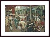 Art Poster Wood Framed Print - Mar Del Plata, 1912 - Artist: Eugenio Alvarez Dumont- Poster Size: 22 X 32