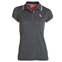 Soul Cal Stripe Tip Polo T-Shirt - Dark grey - Womens