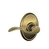Wakefield Trim with Accent Hall and Closet Lever, Antique Brass (F10 ACC 609 WKF) by Schlage Lock Co