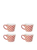 ZZZ_Merry Christmas Set Taza De Desayuno 4 Uds. 415 Ml Rojo