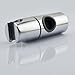 KES PTS-B1-C Replacement 25mm Hand Held Shower Bracket for Slider Height & Angle Adjustable Sprayer Holder on Slide Bar, Chrome