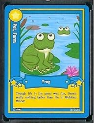 Ganz WebKinz Trading Card #21 Frog - Mint Condition - Shipped in Protective Case!