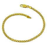 14 Karat Yellow Gold 2.3-mm Popcorn Bracelet (7 Inch)